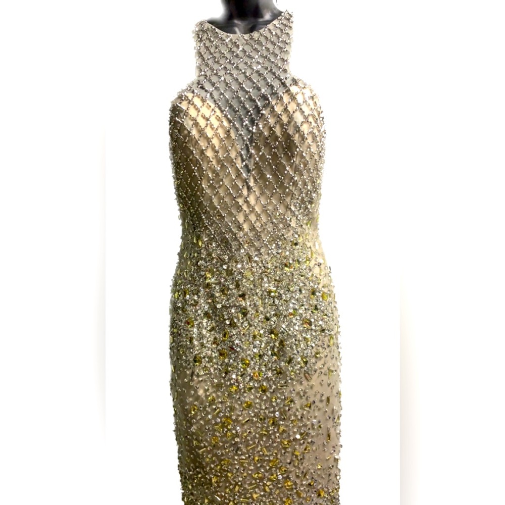 Beautiful Custom Crystal Party Dress
